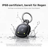 Lokalizátor kľúčov UGREEN FineTrack Mini 2 kompatibilný s Apple Find My, zvukový signál 110 dB, IP68, svietiaci dizajn, na kufre a kľúče – 4 ks 4