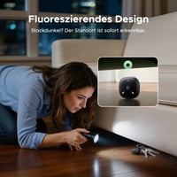 Lokalizátor kľúčov UGREEN FineTrack Mini 2 kompatibilný s Apple Find My, zvukový signál 110 dB, IP68, svietiaci dizajn, na kufre a kľúče – 4 ks 5