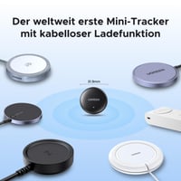 UGREEN FineTrack Mini Bluetooth lokalizátor – kompatibilný s Apple Find My, balenie 2 ks, iOS 3