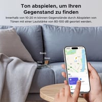 UGREEN FineTrack Mini Bluetooth lokalizátor – kompatibilný s Apple Find My, balenie 2 ks, iOS 6