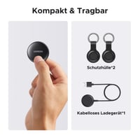 UGREEN FineTrack Mini Bluetooth lokalizátor – kompatibilný s Apple Find My, balenie 2 ks, iOS 9