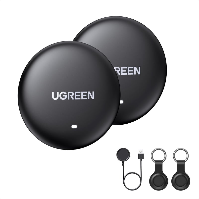 UGREEN FineTrack Mini Bluetooth lokalizátor – kompatibilný s Apple Find My, balenie 2 ks, iOS