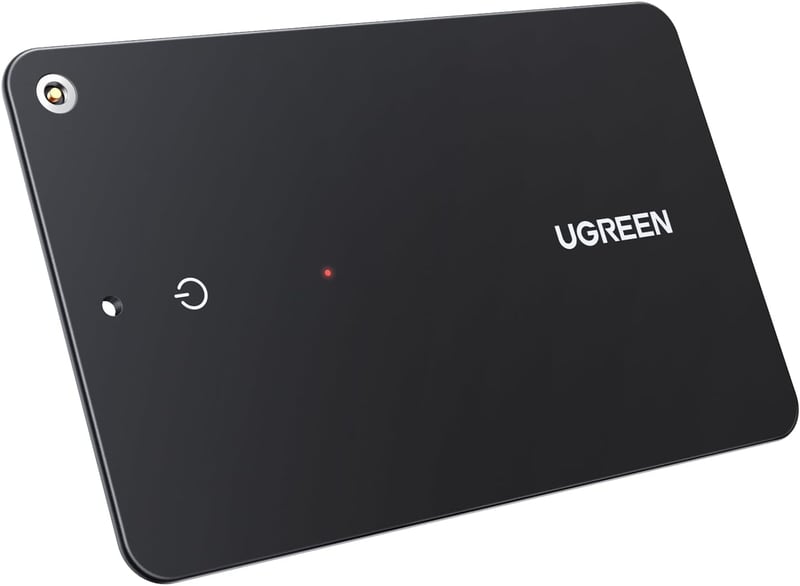 Card de localizare Bluetooth UGREEN FineTrack Slim pentru Apple Find My, compatibil cu dispozitive iOS, rezistent la apă IP68, reîncărcabil, pentru portofel și bagaje
