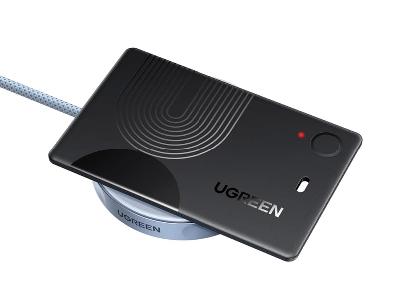 Lokalizačná karta UGREEN FineTrack Slim Bluetooth, kompatibilná s Apple Find My, magnetické nabíjanie, výdrž batérie až 1 rok