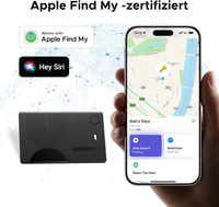 Card de localizare Bluetooth UGREEN FineTrack Slim cu încărcare magnetică wireless, compatibil cu Apple Find My (doar iOS), pentru pașaport și portofel, autonomie până la 1 an 2