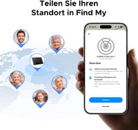 Card de localizare Bluetooth UGREEN FineTrack Slim cu încărcare magnetică wireless, compatibil cu Apple Find My (doar iOS), pentru pașaport și portofel, autonomie până la 1 an 8