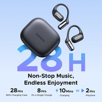 Căști wireless Bluetooth cu design open-ear UGREEN FitBuds, anularea zgomotului cu 4 microfoane pentru apeluri, conectare la două dispozitive, 28 de ore de autonomie, certificare IPX5 și suport pentru aplicație 6