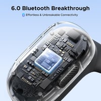 Căști wireless Bluetooth cu design open-ear UGREEN FitBuds, anularea zgomotului cu 4 microfoane pentru apeluri, conectare la două dispozitive, 28 de ore de autonomie, certificare IPX5 și suport pentru aplicație 7