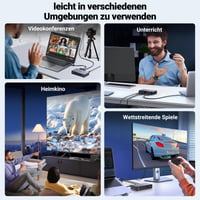 HDMI rozbočovač UGREEN 1 na 2, 8K 60Hz, výstup na dva monitory, 3D HDR HDCP2.3, kompatibilný s PS5, PS4, Xbox, Switch, TV, vrátane napájacieho zdroja 5V2A 6