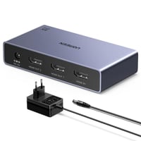 HDMI rozbočovač UGREEN 1 na 2, 8K 60Hz, výstup na dva monitory, 3D HDR HDCP2.3, kompatibilný s PS5, PS4, Xbox, Switch, TV, vrátane napájacieho zdroja 5V2A 1