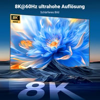 HDMI rozbočovač UGREEN 1 na 2, 8K 60Hz, výstup na dva monitory, 3D HDR HDCP2.3, kompatibilný s PS5, PS4, Xbox, Switch, TV, vrátane napájacieho zdroja 5V2A 3