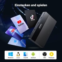 Placă de captură video UGREEN HDMI la USB-C 3.0, Loop-Out 4K 60Hz, înregistrare 1080P 60FPS, cu suport audio și microfon 6