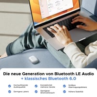 UGREEN LE Audio Bluetooth 5.4 USB adaptér, LC3 Auracast vysielač, aptX Low Latency, pre PC, Mac a hernú konzolu PS5, dvojrežimový bezdrôtový adaptér 4