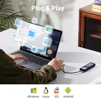 UGREEN M.2 NVMe SATA SSD Ház USB 3.2 Gen 2 10Gbps - Alumínium Külső Tok Hűtőpaddal 2280/2242/2230/2260 Méretekhez, 970 EVO Plus és Mac Mini  7