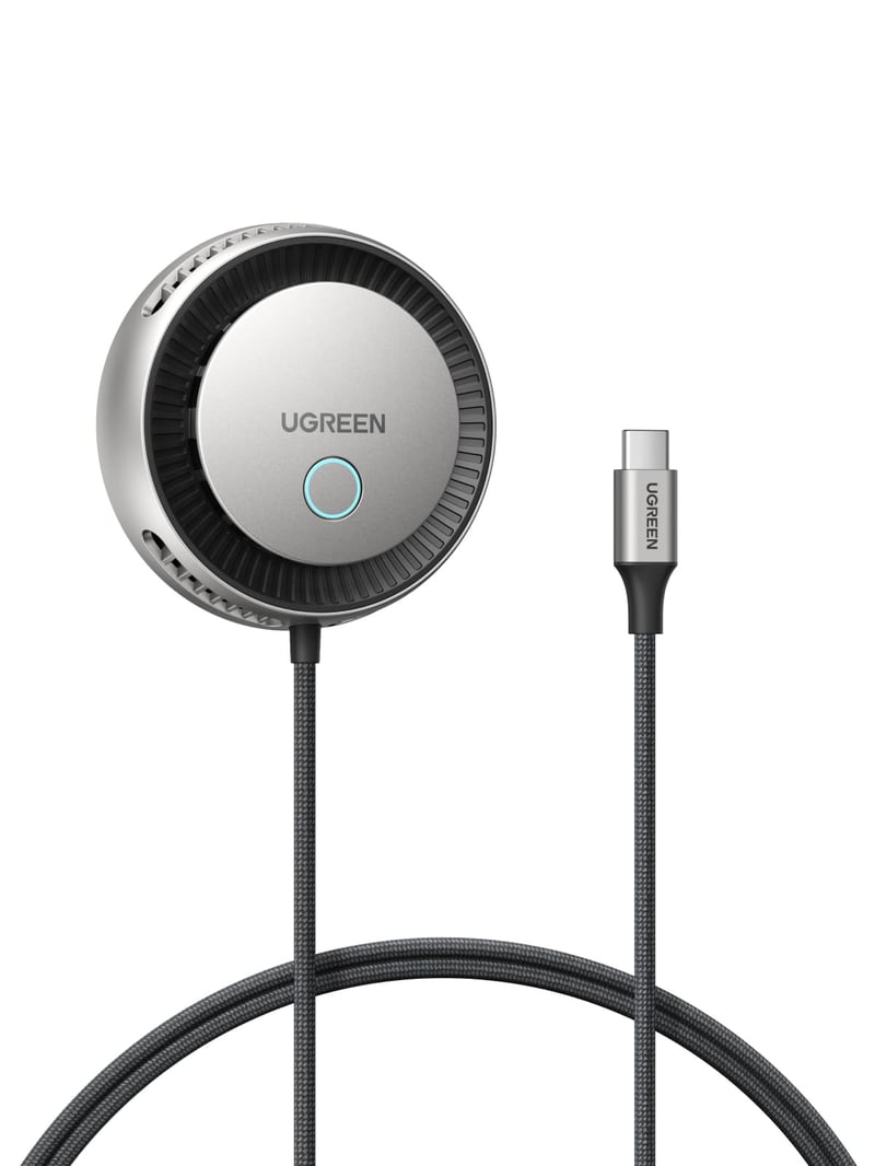 Magnetická bezdrôtová nabíjacia podložka UGREEN Magflow Pro Qi2 25W s podporou MagSafe a aktívnym chladením pre iPhone 17/16/15/14/13/12 a AirPods