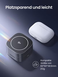 Skladacia bezdrôtová nabíjacia stanica UGREEN MagFlow Qi2 15W 2 v 1 pre iPhone 16/15/14/13/12 a AirPods, kompatibilná s MagSafe 6