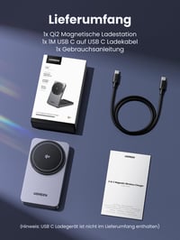 UGREEN MagFlow Qi2 15W MagSafe 2 v 1 bezdrôtová nabíjacia stanica pre iPhone 12/13/14/15/16 a AirPods 8