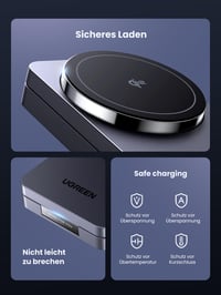 UGREEN MagFlow Qi2 15W MagSafe 2 v 1 bezdrôtová nabíjacia stanica pre iPhone 12/13/14/15/16 a AirPods 9