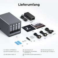 UGREEN NASync DXP4800 4-Bay NAS Szerver, Intel N100 Quad-Core, 8GB DDR5, 2×2.5GbE LAN, 2×M.2 NVMe, 4K HDMI, Otthoni és Irodai Adattárolás 10