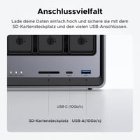 UGREEN NASync DXP4800 4-Bay NAS Szerver, Intel N100 Quad-Core, 8GB DDR5, 2×2.5GbE LAN, 2×M.2 NVMe, 4K HDMI, Otthoni és Irodai Adattárolás 6