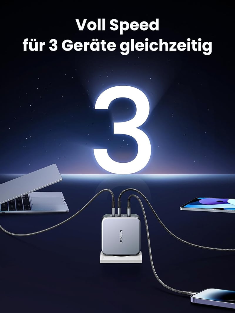 UGREEN Nexode 140W USB C GaN Töltő 3-Portos - MacBook Pro, Dell XPS, iPhone, Galaxy Telefonokkal Kompatibilis PD 3.1 Gyorstöltő Adapter

AI: