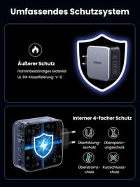 UGREEN Nexode 140W USB C GaN Töltő 3-Portos - MacBook Pro, Dell XPS, iPhone, Galaxy Telefonokkal Kompatibilis PD 3.1 Gyorstöltő Adapter

AI: 7