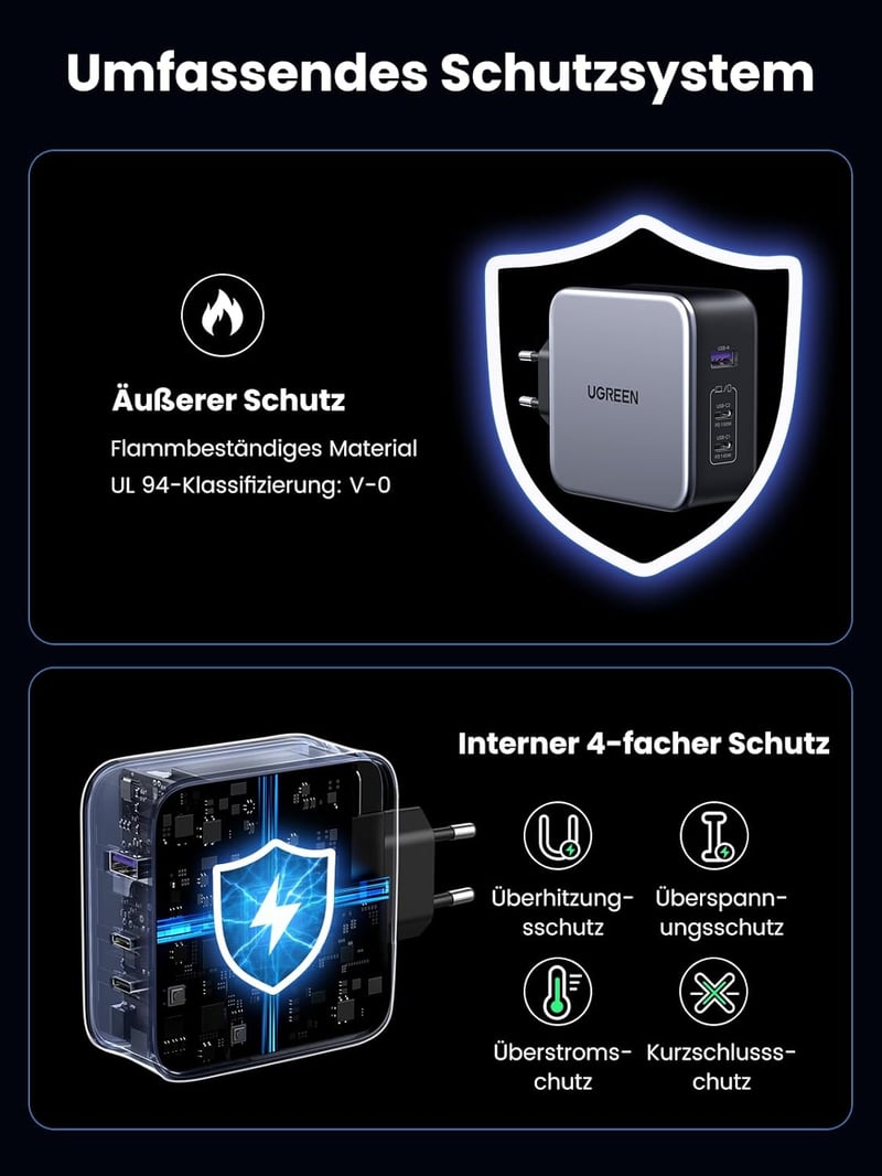 UGREEN Nexode 140W USB C GaN Töltő 3-Portos - MacBook Pro, Dell XPS, iPhone, Galaxy Telefonokkal Kompatibilis PD 3.1 Gyorstöltő Adapter

AI: