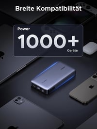 UGREEN Nexode 25000 mAh Power Bank 145W - 3 portos külső akkumulátor digitális kijelzővel, MacBook, iPhone, Galaxy készülékekhez 8