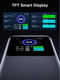 UGREEN Nexode 25000mAh 200W Power Bank 3 portos USB-C gyorstöltő iPhone MacBook Galaxy 4