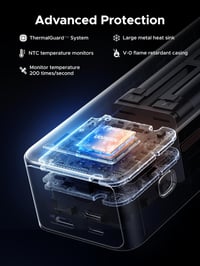 UGREEN Nexode 25000mAh 200W Power Bank 3 portos USB-C gyorstöltő iPhone MacBook Galaxy 8