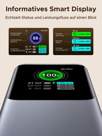 Power banka UGREEN Nexode Pro 20000 mAh so 165W rýchlym nabíjaním a 65 cm zaťahovacím káblom pre iPhone 17/16/15, Galaxy S25, MacBook a notebooky Dell 5