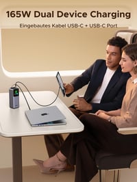 Power banka UGREEN Nexode Pro 20000 mAh so 165W rýchlym nabíjaním a 65 cm zaťahovacím káblom pre iPhone 17/16/15, Galaxy S25, MacBook a notebooky Dell 3
