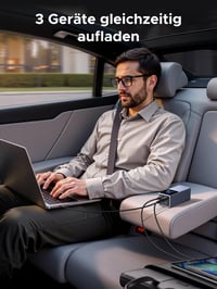 Powerbank UGREEN Nexode Pro 20 000 mAh, rýchle nabíjanie 130 W, prenosná nabíjačka s 3 portami USB-C, digitálny displej, kompatibilná s iPhone, iPad, Galaxy a notebookmi 6