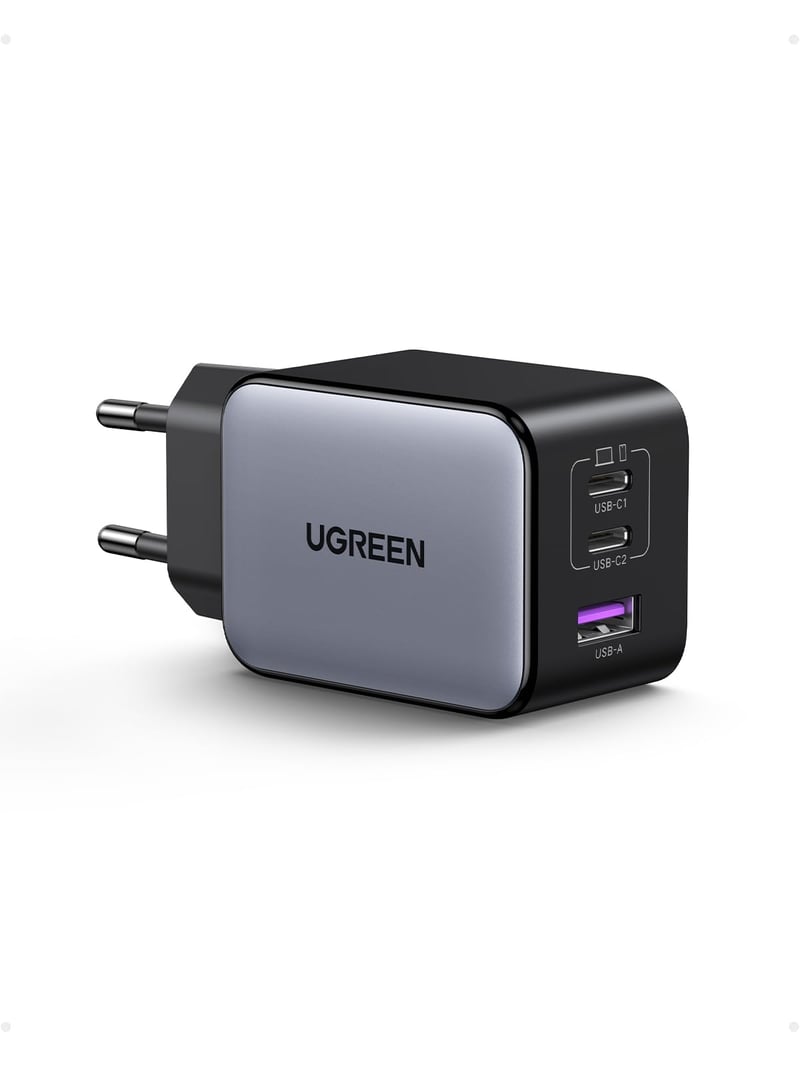 UGREEN Nexode X 65W USB-C GaN mini nabíjačka, 3-portová, PD PPS 45W rýchlonabíjačka, kompatibilná s MacBook Air M2, iPhone a Galaxy S25
