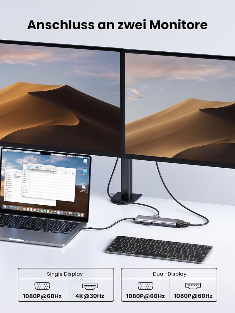 UGREEN Revodok 10 az 1-ben USB-C Hub multifunkciós dokkoló