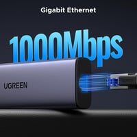UGREEN Revodok 1061 USB C Hub Ethernet Dokkoló - 4K HDMI, 100W PD, 3 USB-A Port, Gigabit LAN, iPhone 17, MacBook, iPad, Surface, Galaxy Komp 6