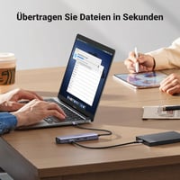 UGREEN Revodok 1061 USB C Hub Ethernet Dokkoló - 4K HDMI, 100W PD, 3 USB-A Port, Gigabit LAN, iPhone 17, MacBook, iPad, Surface, Galaxy Komp 9