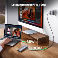 UGREEN Revodok 109 USB-C Hub 9-in-1 - 4K 60Hz HDMI, 100W PD, Gigabit Ethernet, SD/TF Kártyaolvasó, MacBook, iPhone, iPad, Surface Pro Kompat 7