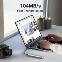 UGREEN Revodok 6 az 1-ben USB C Hub - 4K HDMI, SD/TF Kártyaolvasó, USB 3.0 Portok - iPhone 15, MacBook, iPad, Surface, Galaxy S24, Rog Ally  5