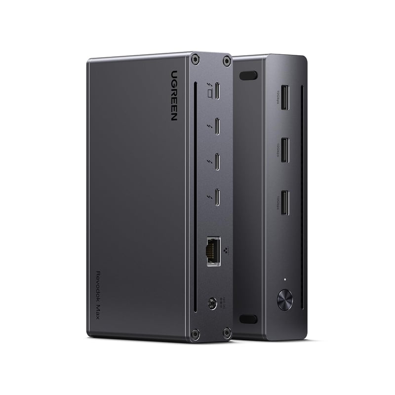 UGREEN Revodok Max 208 Thunderbolt 4 Dokovacia Stanica - 40Gbps, 3 TB4 Porty, Duálny 4K@60Hz/8K Displej, 85W Nabíjanie, Gigabit Ethernet, Mac Mini M4 Pro Ko