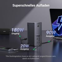 Dokovacia stanica UGREEN Revodok Max 213 Thunderbolt 4, 40 Gb/s, 13 v 1, duálne 4K 60 Hz, 90 W nabíjanie, 2,5 Gb/s Ethernet, SD 4.0, 3,5 mm jack 6
