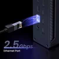 Dokovacia stanica UGREEN Revodok Max 213 Thunderbolt 4, 40 Gb/s, 13 v 1, duálne 4K 60 Hz, 90 W nabíjanie, 2,5 Gb/s Ethernet, SD 4.0, 3,5 mm jack 7