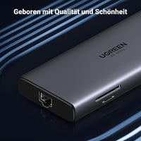 UGREEN Revodok Pro 109 USB C Hub 10Gbps - 9 az 1-ben Dokkoló Állomás HDMI 4K@60Hz, 100W PD, Ethernet, SD/TF Kártyaolvasó iPhone, MacBook, Su 8