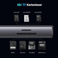 UGREEN Revodok Pro 109 USB C Hub 10Gbps - 9 az 1-ben Dokkoló Állomás HDMI 4K@60Hz, 100W PD, Ethernet, SD/TF Kártyaolvasó iPhone, MacBook, Su 7
