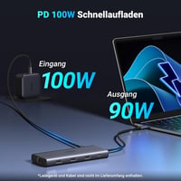 UGREEN Revodok Pro 109 USB C Hub 10Gbps - 9 az 1-ben Dokkoló Állomás HDMI 4K@60Hz, 100W PD, Ethernet, SD/TF Kártyaolvasó iPhone, MacBook, Su 5