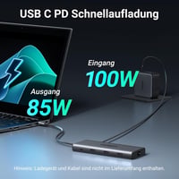 UGREEN Revodok Pro 210 USB C Dokkoló Állomás - 10 az 1-ben Hub, Kettős 4K HDMI, Gigabit Ethernet, 100W Gyorstöltés, SD/TF Kártyaolvasó, MacB 5