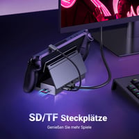 UGREEN Steam Deck Dokkoló Állomás 9-in-1 4K HDMI USB Portokkal Állítható Tartó Steam Deck OLED ROG Ally Legion Go iPad MacBook Kompatibilis 7