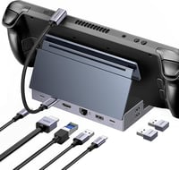 UGREEN Steam Deck Dokkoló Állomás 9-in-1 4K HDMI USB Portokkal Állítható Tartó Steam Deck OLED ROG Ally Legion Go iPad MacBook Kompatibilis 1