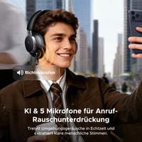 Bezdrôtové slúchadlá UGREEN Studio Pro Bluetooth 6.0 cez uši s aktívnym potlačením hluku, Hi-Res LDAC, 120-hodinovou výdržou batérie, priestorovým zvukom, 5 mikrofónmi a funkciou Dual Link 4