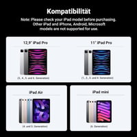 UGREEN Stylus Ceruza iPad-hez Mágneses Vezeték Nélküli Töltés Dőlésszög Érzékelés iPad Pro 11" 12.9" iPad Air Kompatibilis Fehér 7